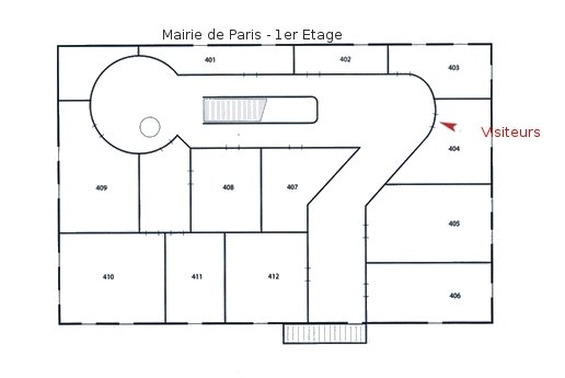 Plan de la mairie de Paris