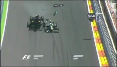 Accident de Mark Webber au Grand Prix de F1 de Valence