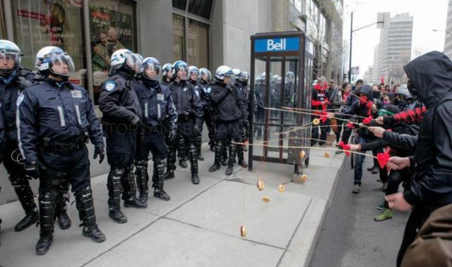 Manifestation au Canada