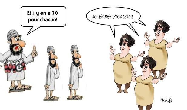 Charlie hebdo 70 vierges