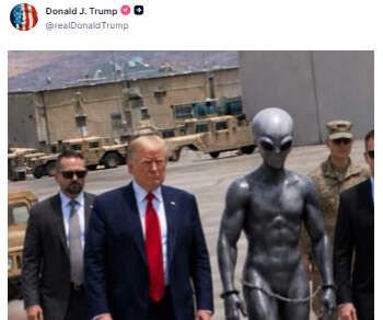 Donald capture un ET