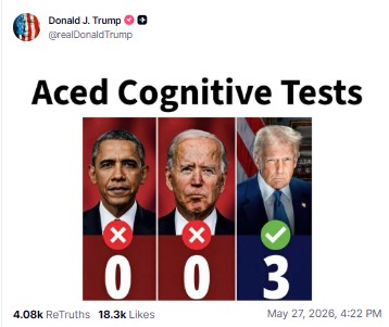 Trump et les tests Alzheimer